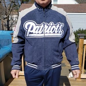 New England Patriots suede leather jacket